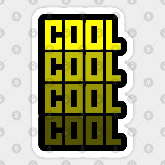 COOL COOL - Brooklyn 99 Sticker by Printnation